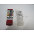 white flip top cap metal cosmetic packaging tubes